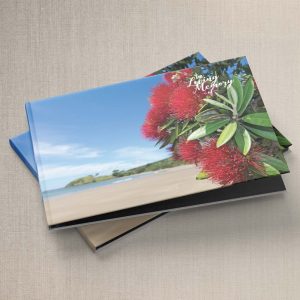 Memorial Book Cover Slide Bound Pohutukawa Beach 50053