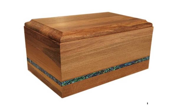 Solid Rimu Paua Trim Urn